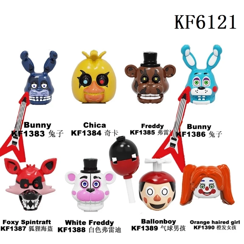 KF6121 Мини Строительные блоки FNAF Fazbear пять ночей Atfreddy Золотой медведь кошмар кекс