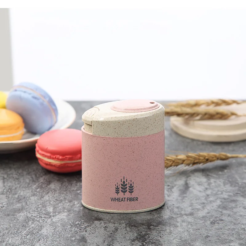 D1 Wheat Straw Automatic toothpick box toothpicks holder Creative Toothpick Box Toothpick Dispenser - Color: D1