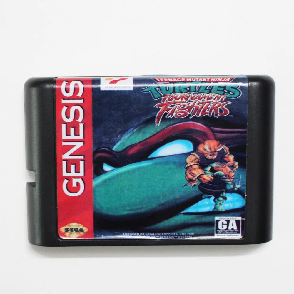 16-битная игра черепахи турнирные бойцы MD для Sega Mega Drive Genesis | Электроника