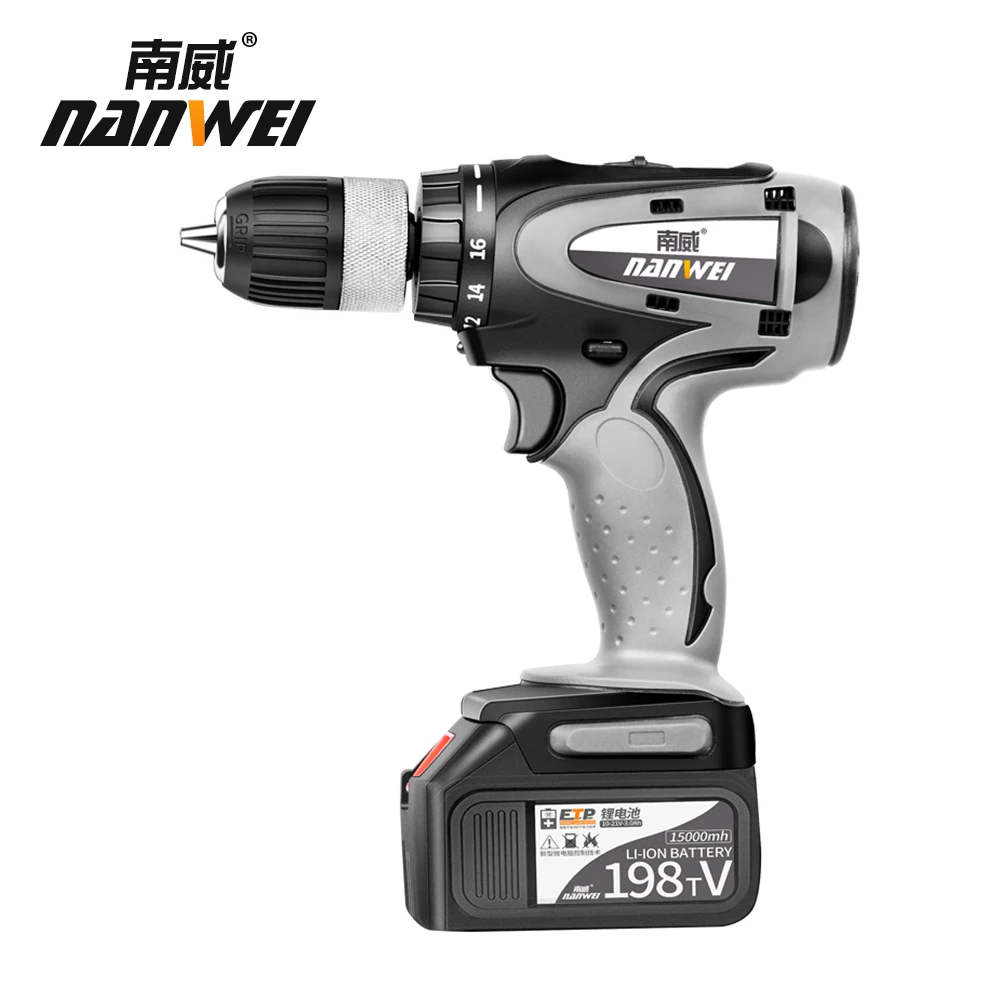 

Reliable Construction Quality Rechargeable 21v 2 battery Electric Cordless Drill