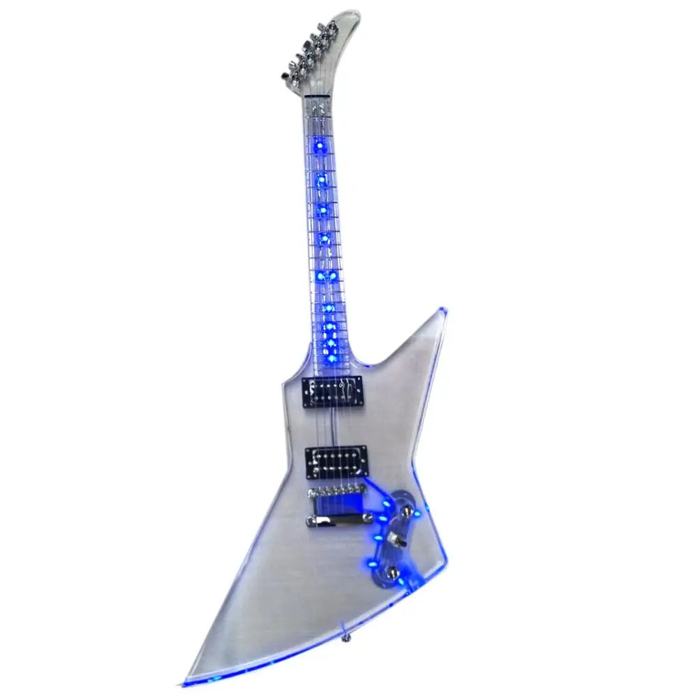 good quality acrylic body shape electric guitar with led light | Спорт и развлечения