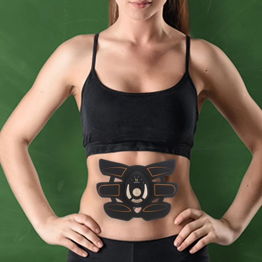 6 Pads Abdominal Muscle Toner Abs Trainer Muscle Stimulator Fitness Training Gym Home Work Out Fitness Body Training Gear
