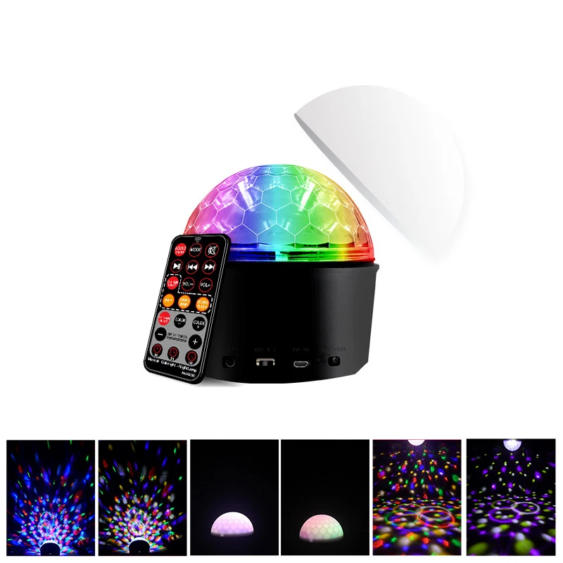 Led Bluetooth диско-шар с динамиком и портом Aux вечерние Светильник Освещение сцены Эффект диско-Свет Волшебный шар свет для дома Вечерние