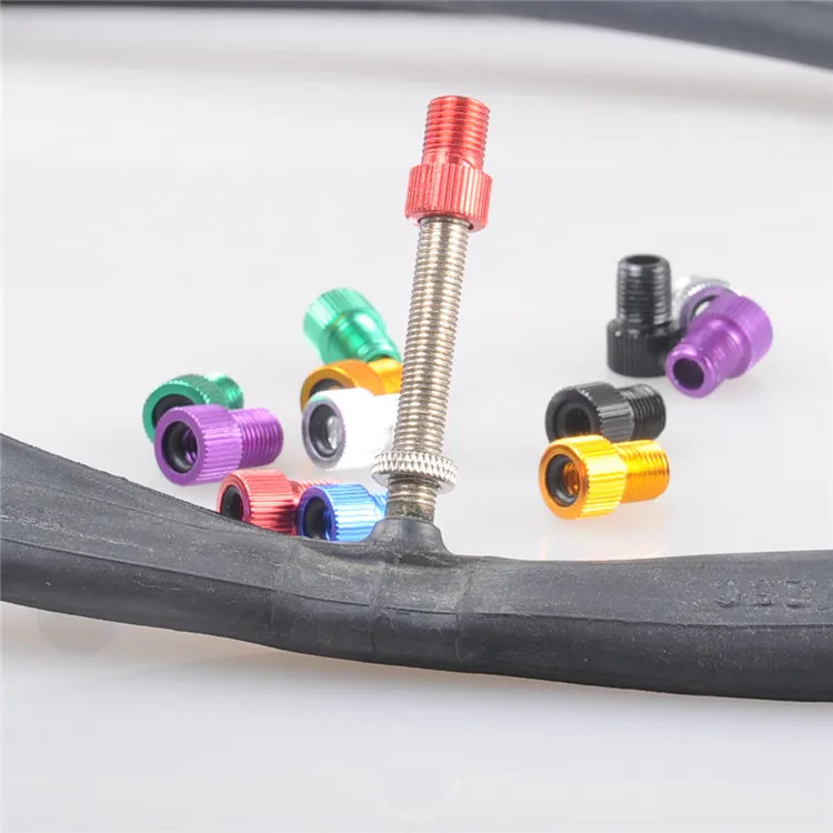 

Road Bike Aluminium Alloy Method Mouth Inner Tube Turn America Mouth Tool Fixed Gear Aluminium Alloy Converter Inner Tube Gas No