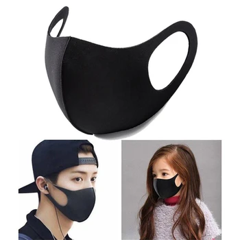 

3PCS Winter sponge masks sponge safe Anti-spit mask warm dust-proof anti-smoke breathable and washable masks for men