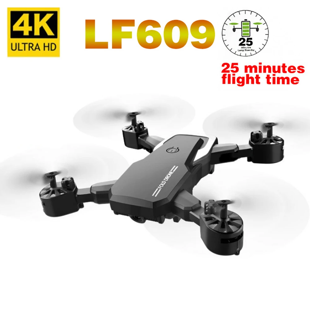 $25.48 LF609 Drone 4K With HD Camera WIFI 1080P Dual Camera Follow Me Quadcopter FPV Professional Drone Lo
