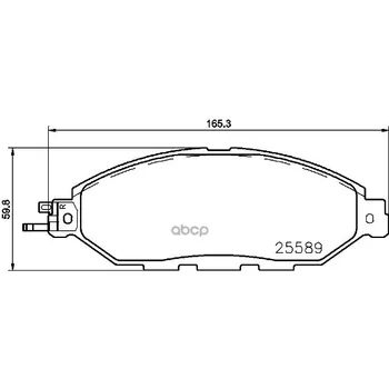 

Brake disc pads front. Infiniti JX closed off-road vehicle 09/12- / Infiniti QX60 04/1 Brembo art. p56103