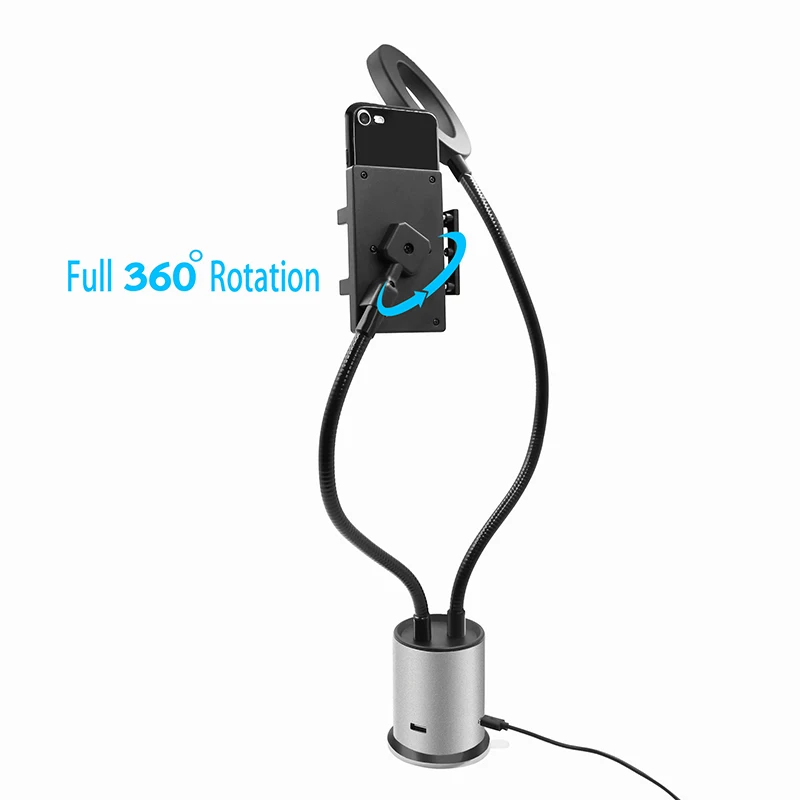 

Selfie Ring Light Cellphone Holder 3 Light Modes 9-Level Brightness for SmartPhones DQ-Drop