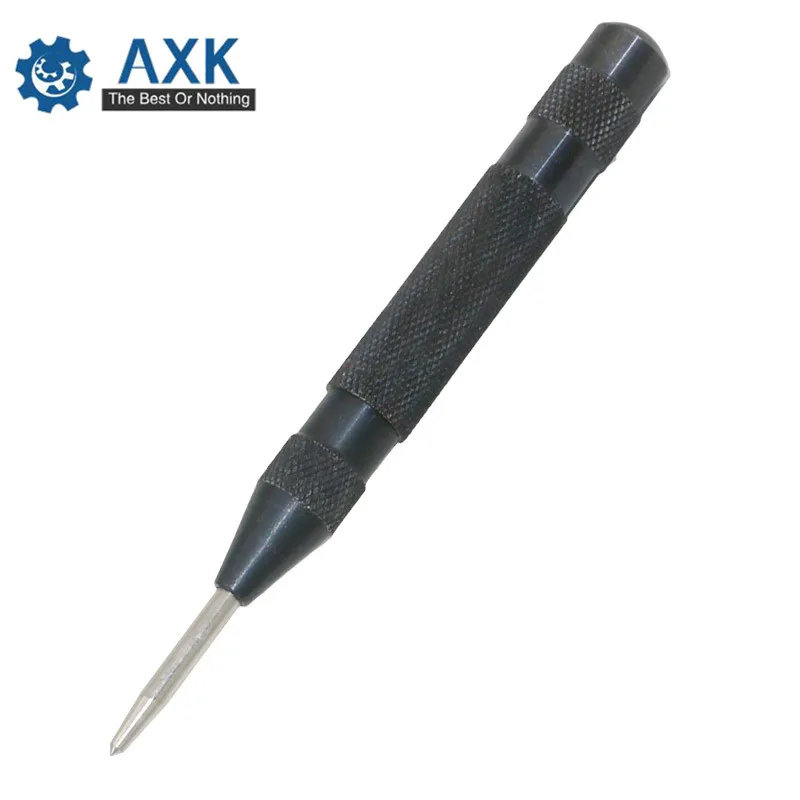 

Black 5 Inch Automatic Center Drill Bit Pin Punch Spring Loaded Marking Starting Holes Hand Tools LT321