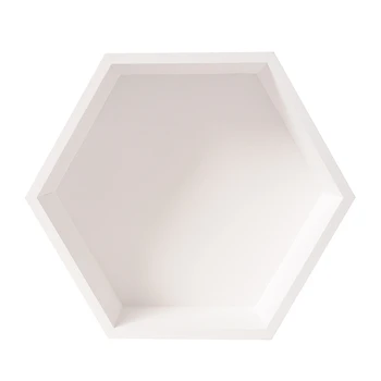 

Nordic Style Nursery Kids Room Decoration Shelf Wooden Hexagon Shelves for Baby Child Bedroom Decoration White