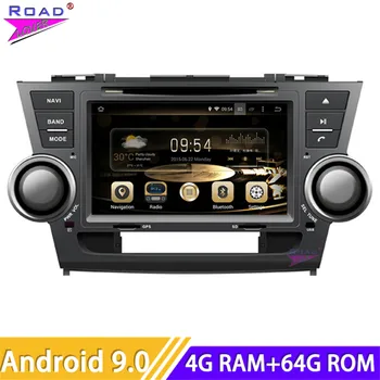 

Roadlover Android 9.0 Car DVD Automotive Player Radio For Toyota Highlander 2008- Stereo GPS Navigation Magnitol Double Din 8"