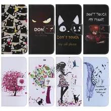 Милый кожаный чехол с откидной крышкой для Funda samsung Galaxy S8 Plus S7 S6 Edge J3 J5 j7 чехол для девочек с медведем и леопардовым принтом чехол-кошелек P06F