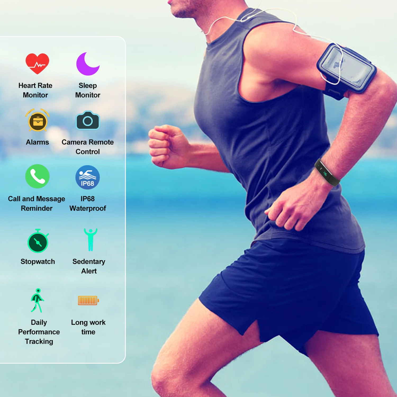 BingoFit, мужские Смарт-часы, трекер здоровья для женщин, Reloj Pulsometro Ritmo Cardiaco, IP68, Водонепроницаемый Фитнес-браслет, спортивный трекер