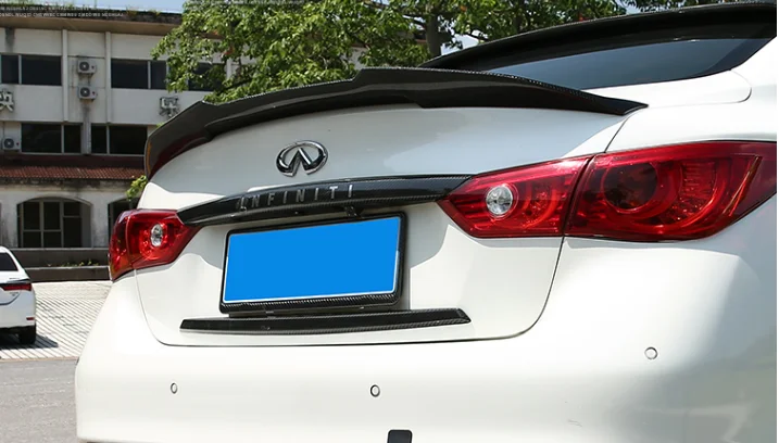 Для Infiniti Q50 Q50S спойлер дизайн psm губы крыло углеродного волокна задний Багажник крыло