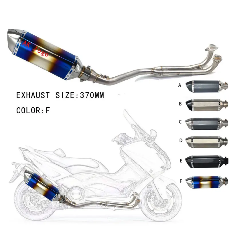 Для T-max Tmax 500 530 выхлопная полная система для Yamaha T-max Tmax 500 530 2008- tmax530 tmax500 с выхлопом