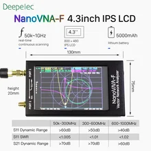 NanoVNA-F VNA КСВ метр УКВ антенна анализатор+ 4,3 ips lcd+ металлический чехол