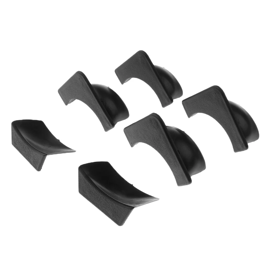 Set of 6 Plastic Replacement Pool Table Pocket Liners - 4 Corner & 2 Side