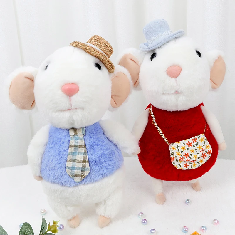 Candice guo плюшевая игрушка чучела Кукла мультфильм животное Зодиак китайский год мышь крыса пара влюбленных ребенок Рождественский подарок 1 шт