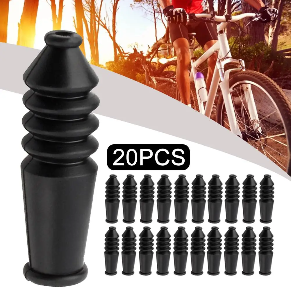 

20pcs Mountain Folding Bicycle V Brake Elbow Dust Jacket Brake Line Protection Cover Accessories Rubber Sleeve Cycling Supplies