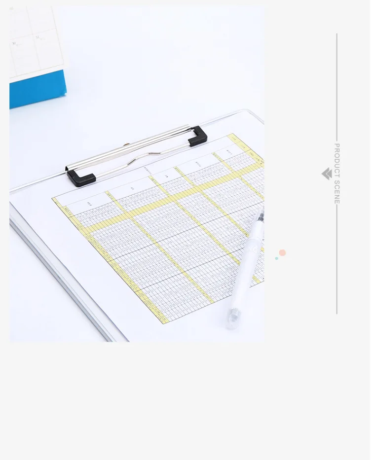 M&G Stationery ADM94863 Writing Board Clip A4 Anti-slip Metal Clip Board Writing Pad Office Supplies