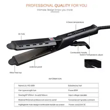 Hair Straightener With 4 Level Adjustable Temperature Ceramic Tourmaline Ionic Flat Iron Hair Straightener For Women Hair Care