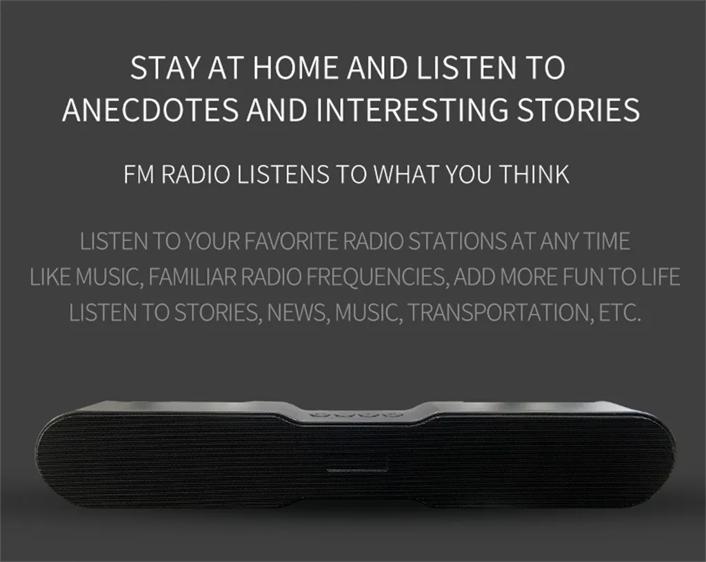 Динамик Bluetooth 5,0 Саундбар FM портативный сабвуфер беспроводной динамик s звуковая панель ПК AUX для домашнего кинотеатра компьютера динамик ТВ