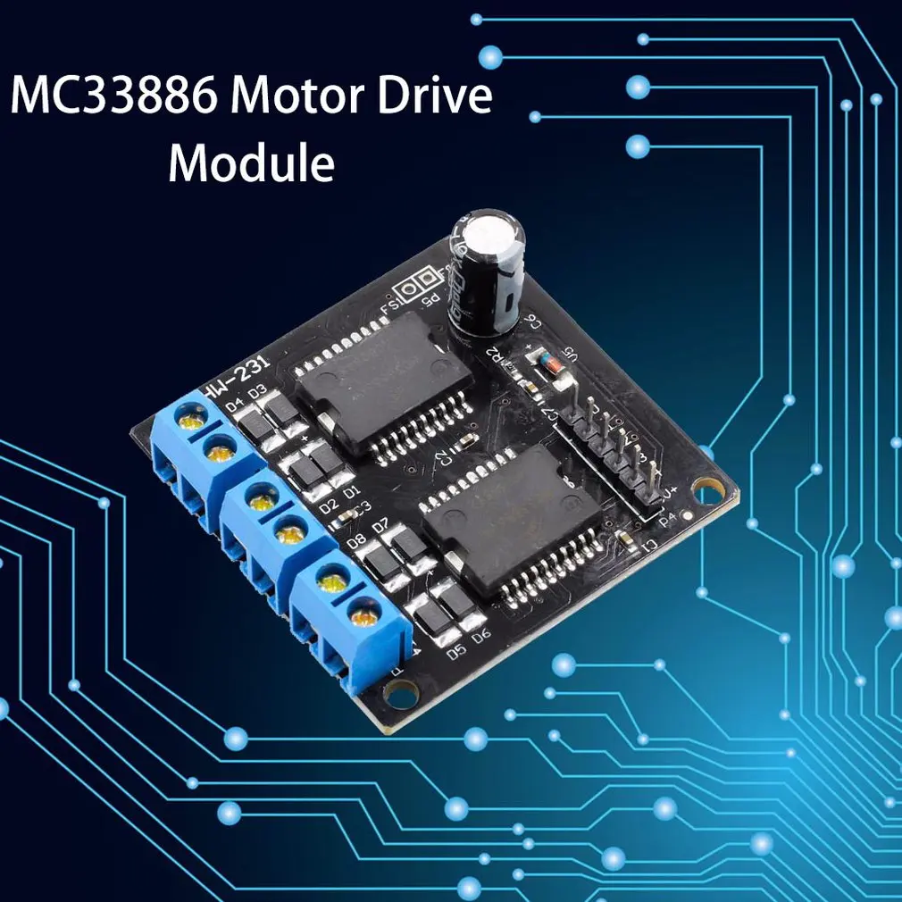 Mc33886 электродвигательного привода Модуль 4-канальный Выход робот смарт-двигатель автомобиля шаговый двигатель