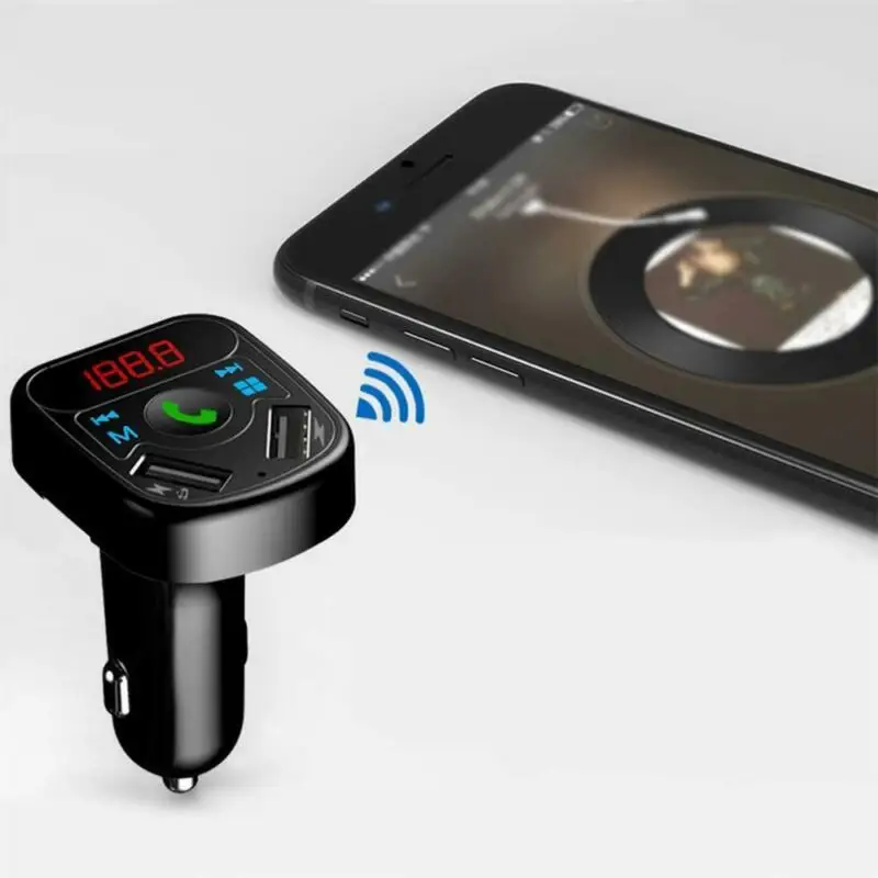 Автомобильный Bluetooth сигарный штекер fm-передатчик MP3 плеер Радио адаптер Комплект USB зарядное устройство