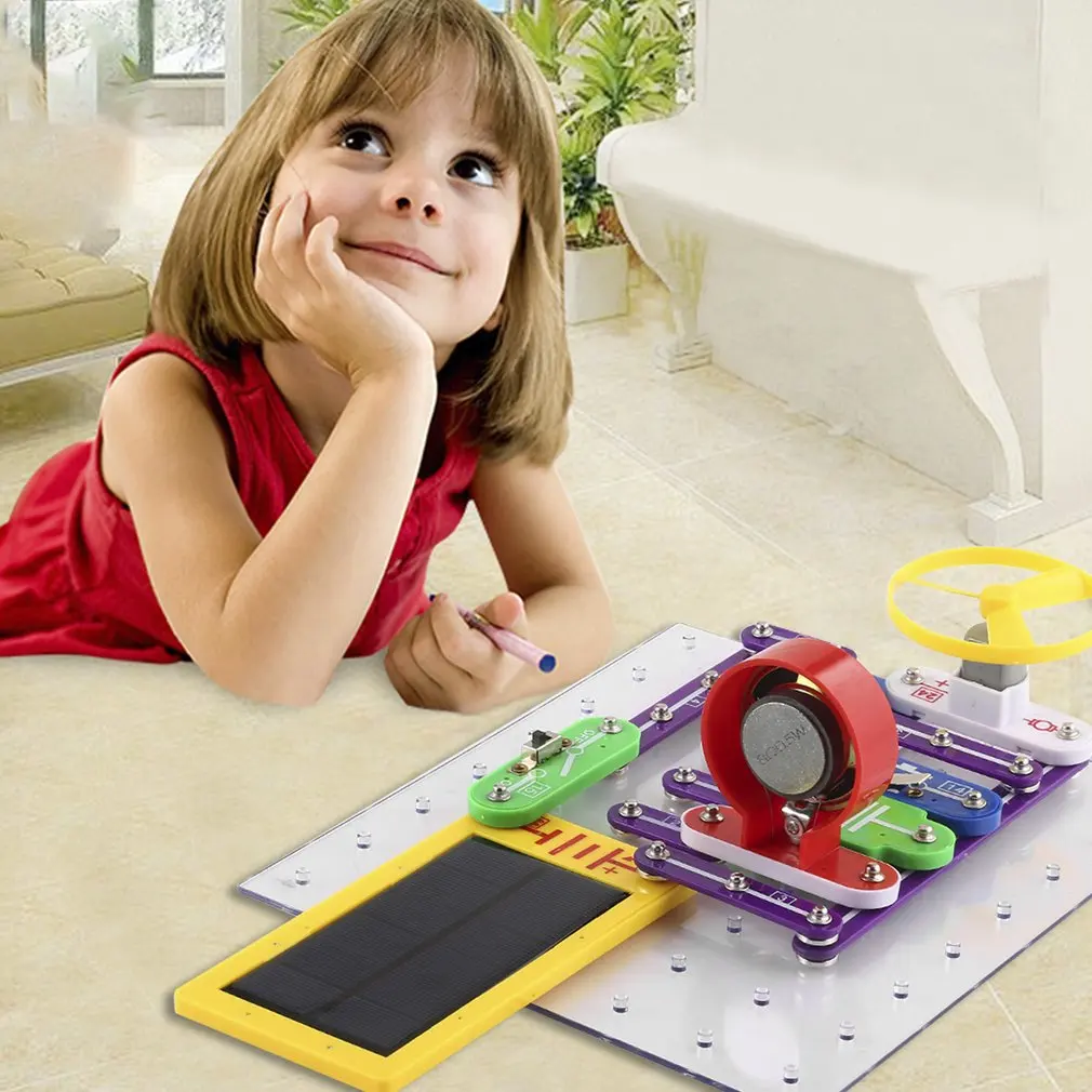 Многоцветная электроника, набор для обнаружения, умная электроника, Набор кубиков, Обучающий набор, игрушка, Лучший DIY, игрушки для детей