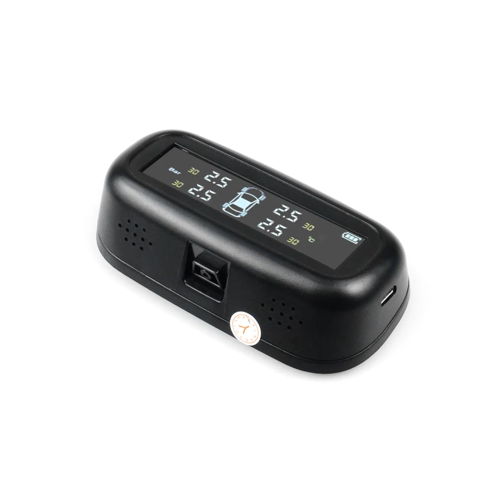2020 Solar TPMS Car Tire Pressure Alarm Monitor System Display Intelligent Temperature Warning Fuel Save with 4 Sensors tpms