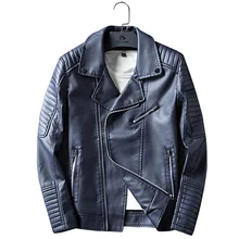 New Mens Stripe Leather Jacket Men Bomber Military Biker Jacket Pilot Motorcycle Jackets Men Leather Jacket Male Leather Coats