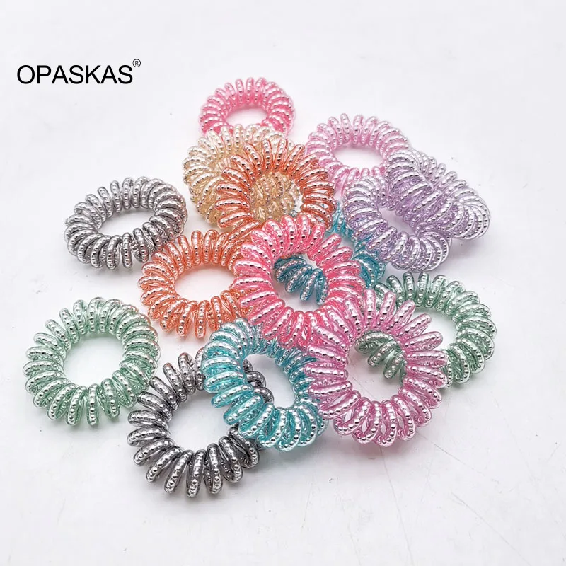 Spiral No-Crease Hair Ties – Strong Grip Ponytail Holders