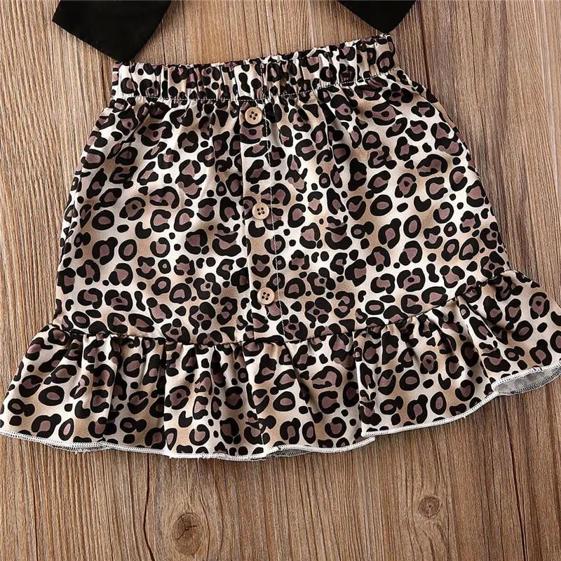 baby leopard clothes set 2pcs baby outfit (7)
