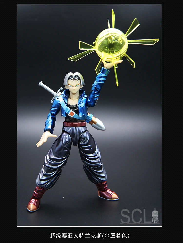 Японское аниме Bandai 1/100 Dragon Ball trunks 18,5 см ПВХ металлическая раскраска Сборная модель Рождественский подарок экшн игрушка фигурки