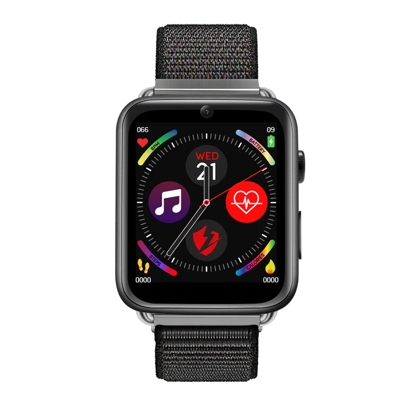 Black nylon strap LEMFO LEM10, 4G, Android 7,1, смарт-часы для мужчин, 3 Гб+ 32 ГБ, GPS, Wi-Fi, 780 мАч, большая батарея, 1,88 дюймов, IPS экран, умные часы, предпродажа - Цвет: Black nylon strap