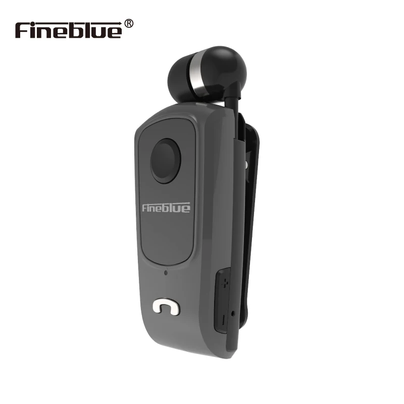 Fineblue Wireless Retractable Portable Mini Bluetooth Headset Calls Remind Vibration Wear Clip Sports Running Earphone F910 F920 — view 4