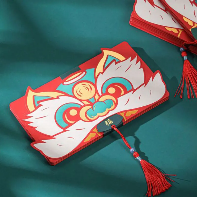 Chinese Red Envelopes Lunar New Year 2022 of Tiger Hong Bao Packet For Spring Festival/Wedding/Graduation/Birthday/ Baby | Дом и сад