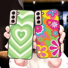 

Love Heart Case for Samsung S21 Cover Samsung Galaxy S20 FE S10 Plus Note 20 Ultra 10 8 Shell Silicone Soft Black Phone Fundas