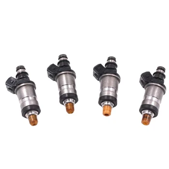 

NEW-Fuel Injector Nozzles,06164-P0A-000 4Pcs Injector Fuel Nozzle for Honda Accord Odyssey Prelude 06164P0A000