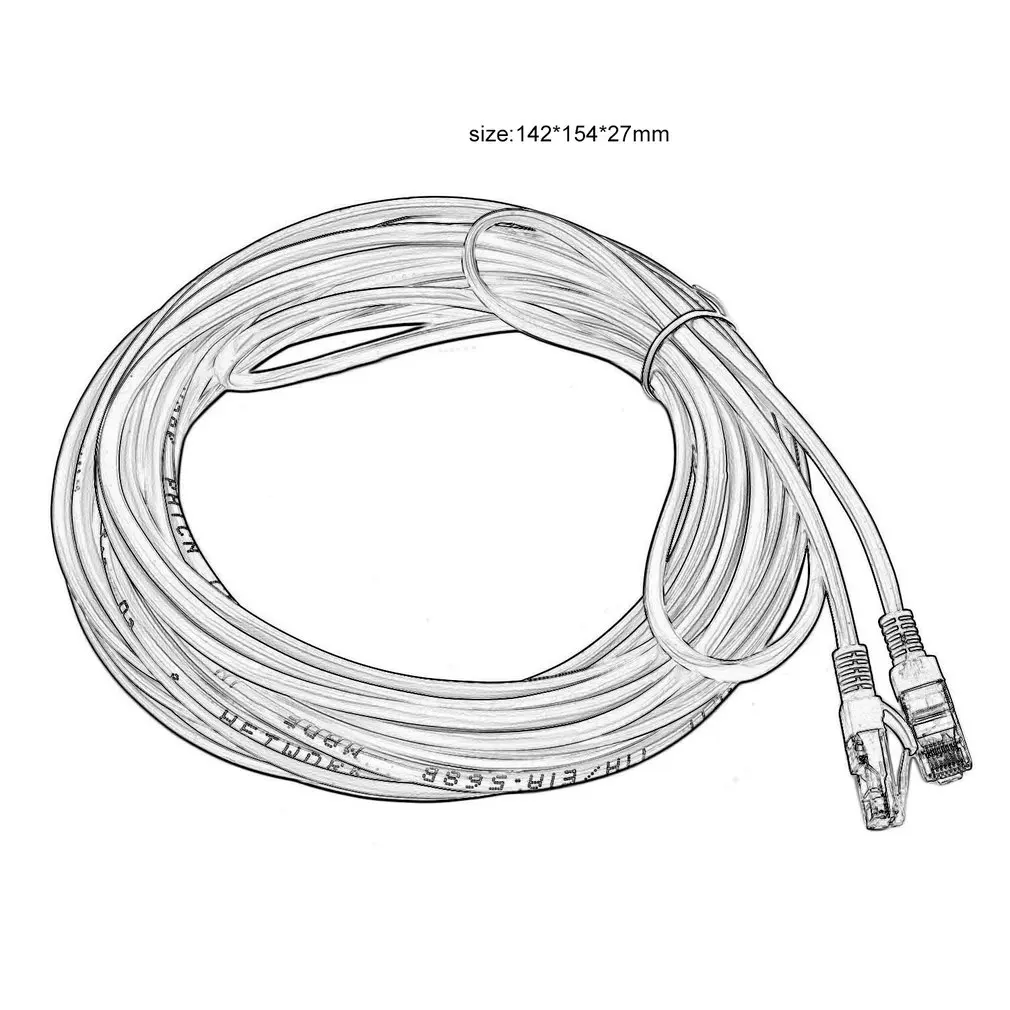 Лидер продаж года 50FT RJ45 CAT5 CAT5E Ethernet сетевой маршрутизатор соединительный кабель, шнур синий 15 м