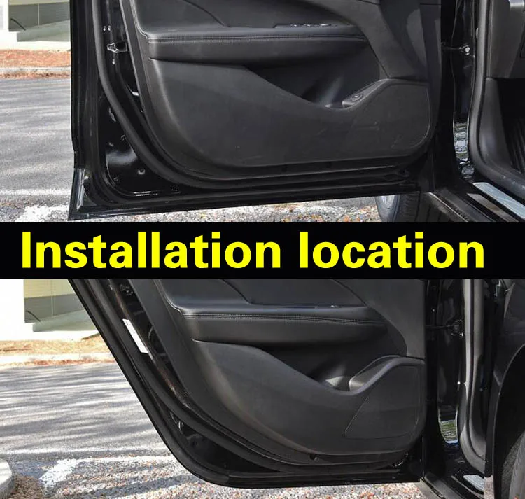 Автомобильный стиль, боковая дверь, внутренняя наклейка, анти-удар, защитные наклейки из углеродного волокна для Buick LaCrosse