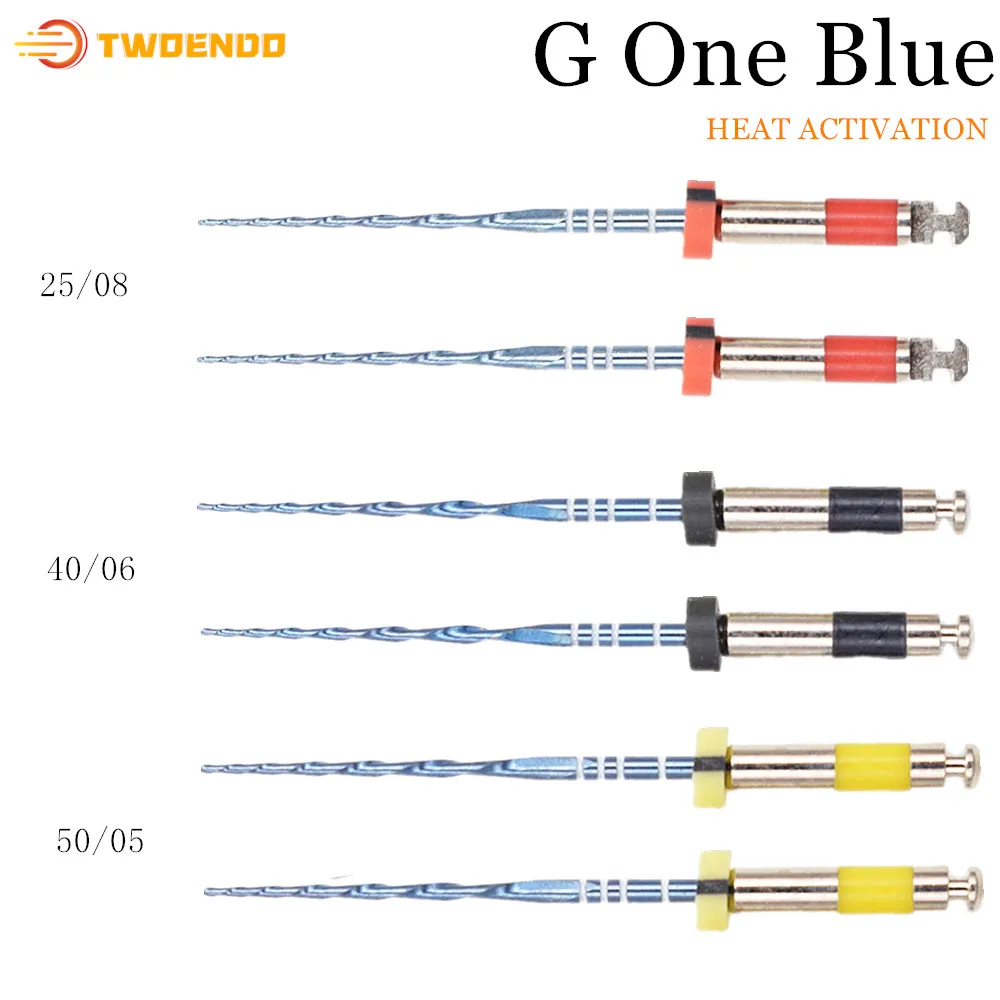 Dental Blue Reciprocating Heat Activation Files 21mm 25mm NITI Files ...