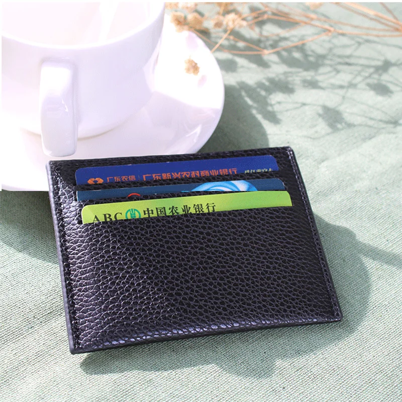 Черный чехол для карт из искусственной кожи тонкий светильник с несколькими