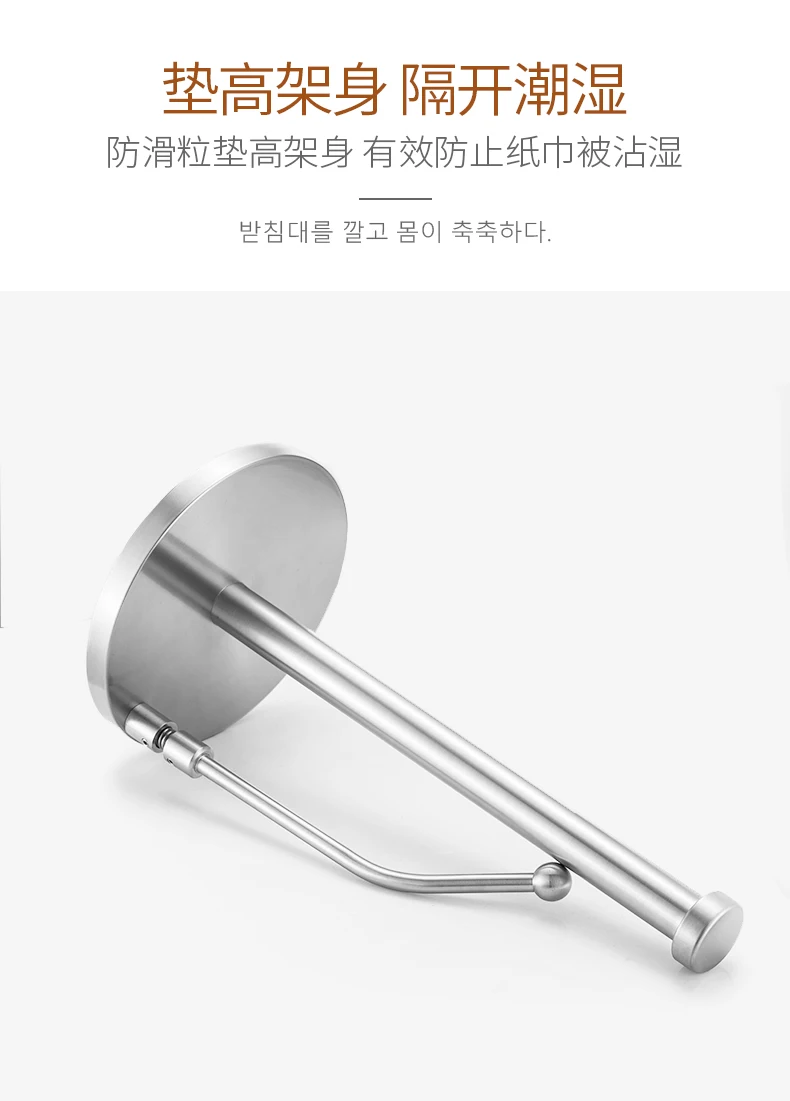 Stainless steel kitchen paper holder- paper towel holder- bathroom paper towel holder- toilet paper holder- napkin holder