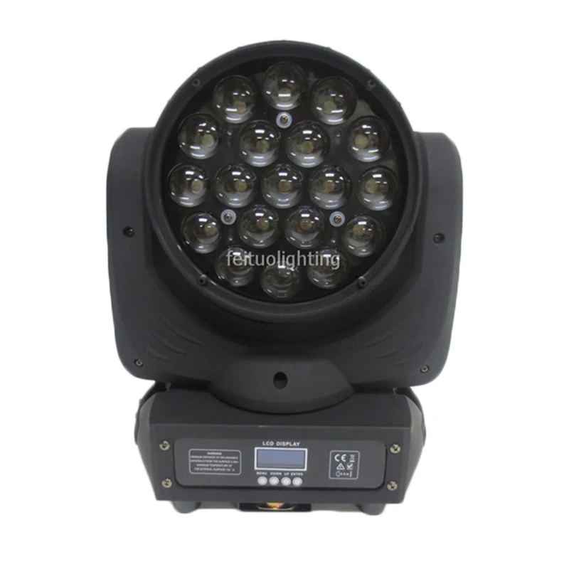 E-Road чехол в упаковке 19*10 Вт 4 в 1 RGBW quad led движущаяся головка zoom wash для сцены, для вечеринки, для диджеев светильник