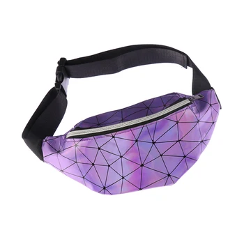 

1PC Women New Fashion Geometric Patterns Waist Packs Men Fanny Pack Pouch Hip Purse Satchel Laser Belt Bags Hip Purse