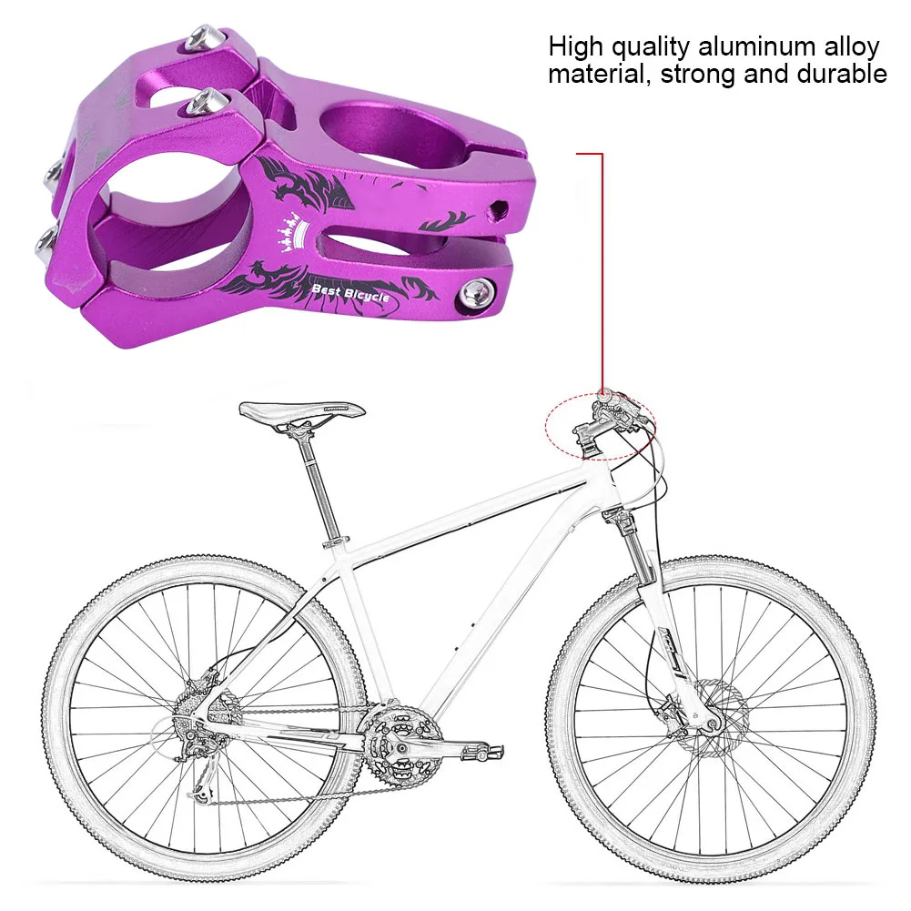 Free Shipping Handlebar Stem MTB Mountain Road BMX DH AM XC Bike 31.8mm Handlebar Stem Bicycle Bar Stems Ultra Light Short Stem