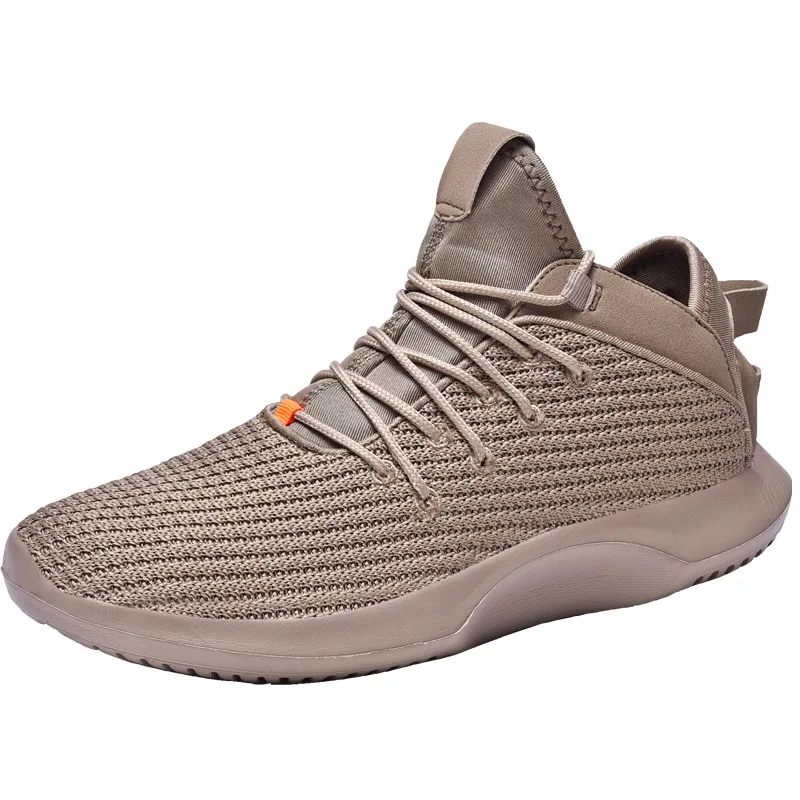 

Large Size Hot Selling Autumn Fly Woven MEN'S SHOES Coconut Shoes Simple Solid Color Men's Trendy Shoes Breathable Athletic Shoe
