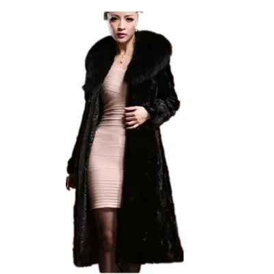 Manteau femme hiver зимняя женская куртка из искусственного меха искусственное пушистое пальто Femme Плюс Размер Теплый искуственный мех верхняя одежда Z80