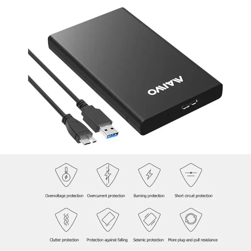 MAIWO K2568 HDD чехол USB 3,0 для SATA I II III адаптер внешний жесткий диск Корпус для 2,5 дюймов SSD чехол жесткий диск HDD коробка